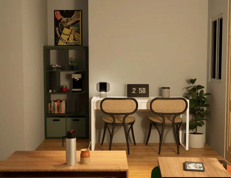 Piso Abad interior visualization, view 2