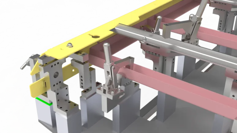 Welding fixture, part positioning system