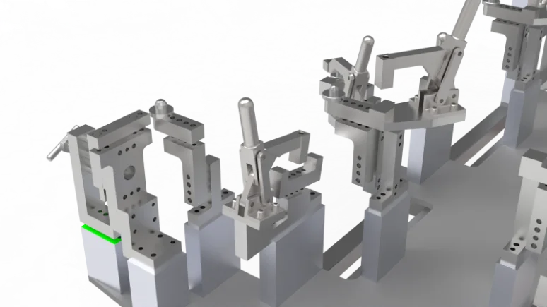 Welding fixture, technical visualization
